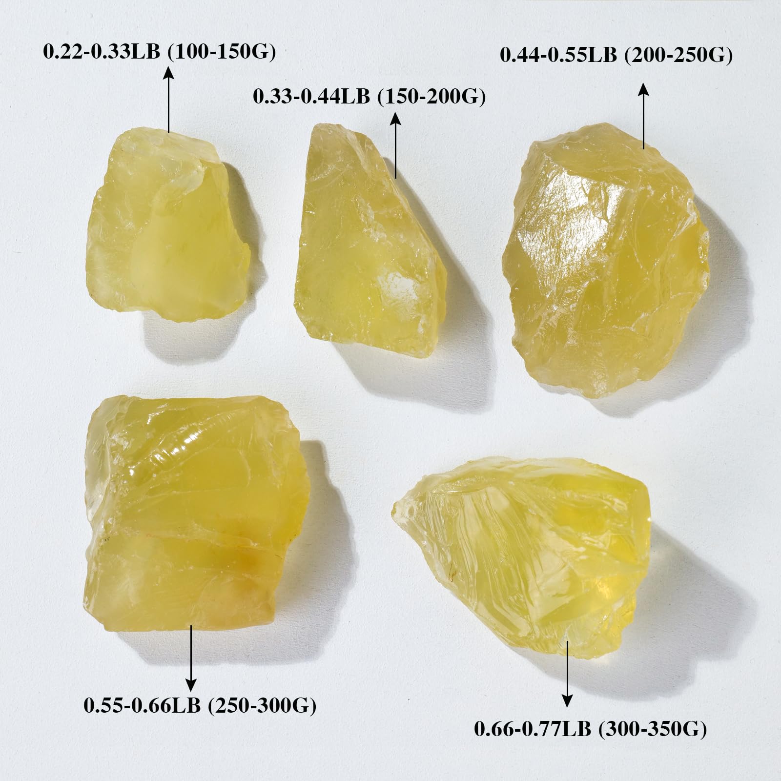 Apengshi Citrine brute, deco-interieur lumineuse et apaisante.