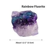 Apengshi Fluorite arc-en-ciel, détails d'arcs de couleur pour l'esthétique