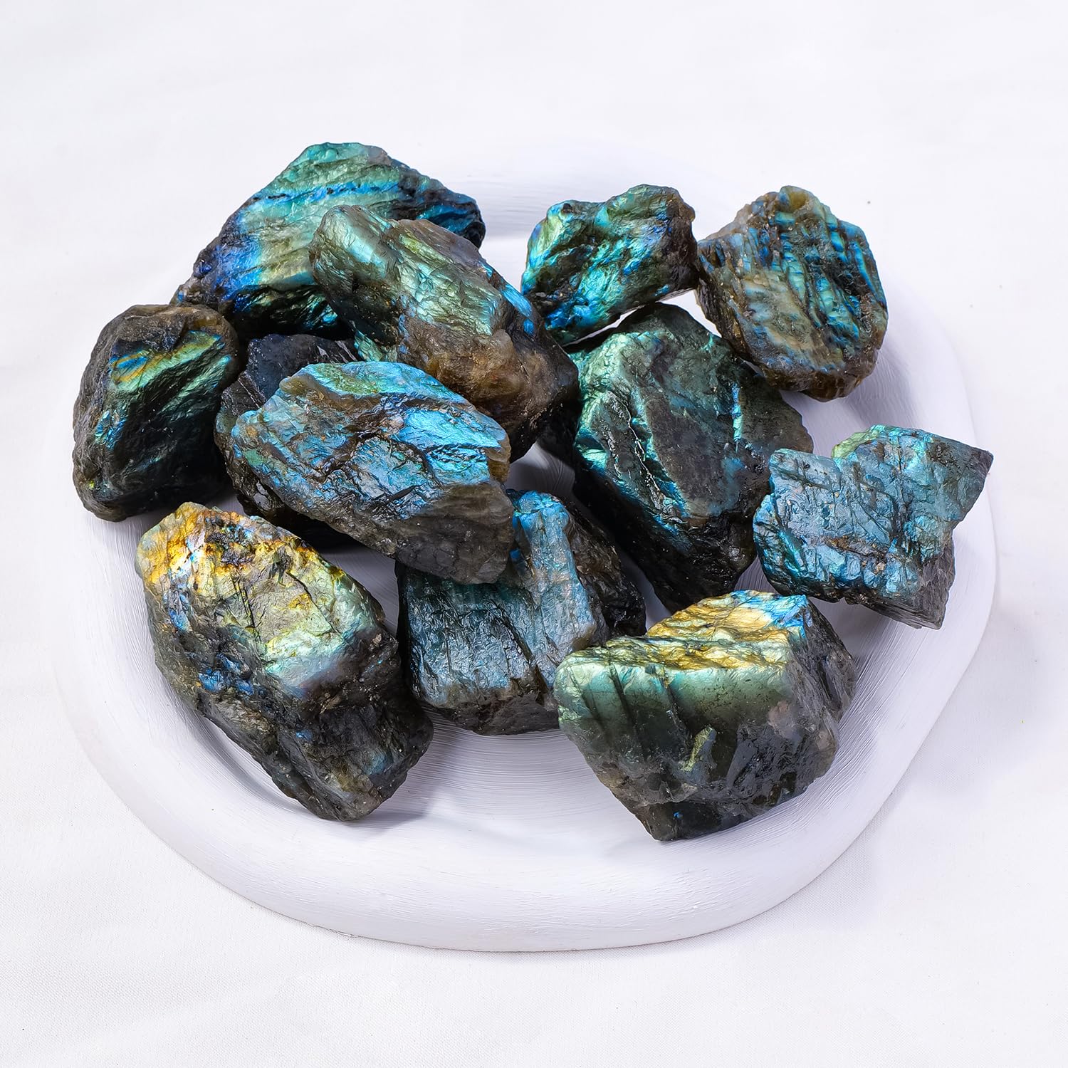 Apengshi Labradorite pierre pour jardin et fontaine décorative