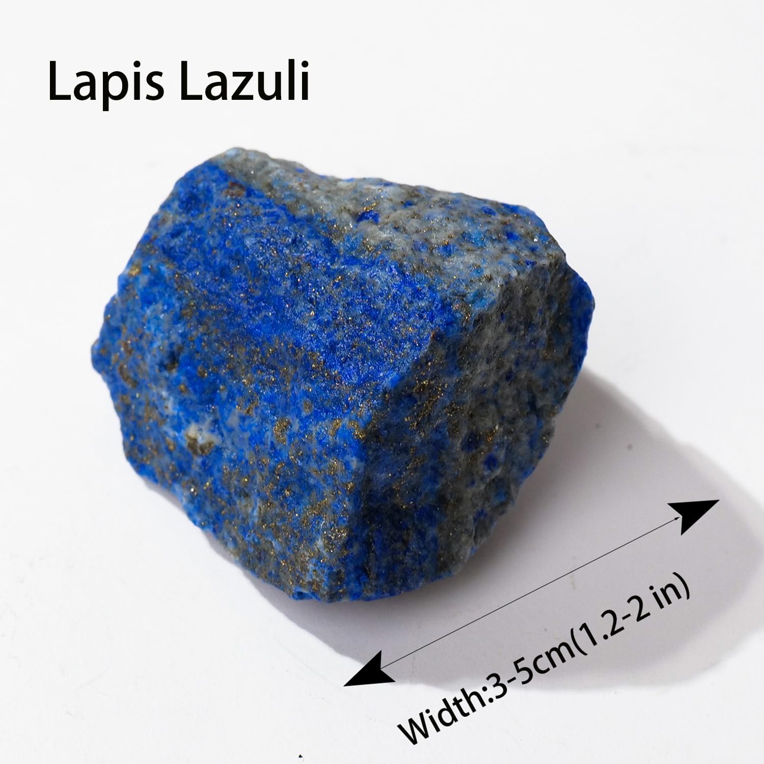 Apengshi Lapis Lazuli brut, pierre naturelle, décor intérieur et méditation, énergie tranquille.
