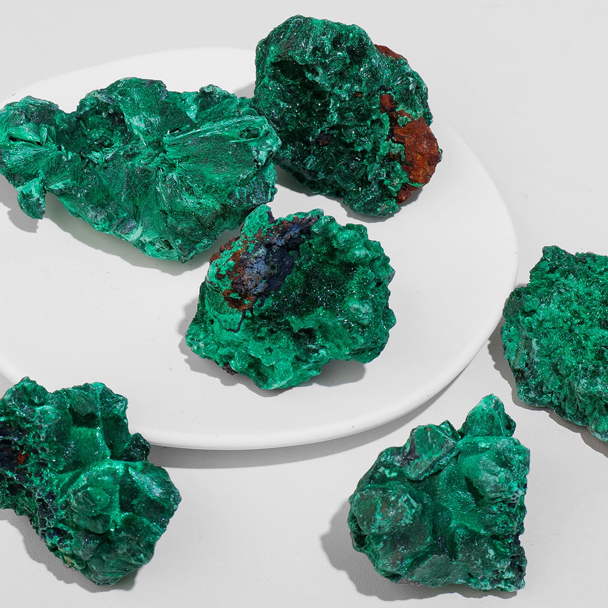 Apengshi Malachite brute pour fontaine et décoration extérieure