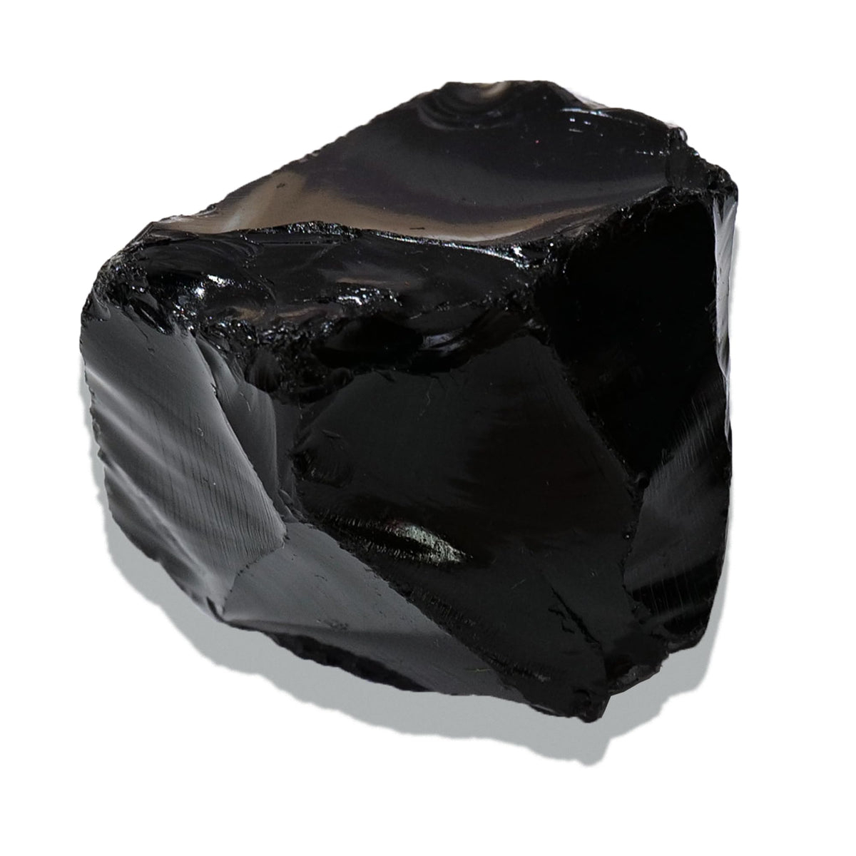 Apengshi obsidienne noire brute, parfaite pour décoration zen et collection personnelle.