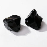 Apengshi obsidienne noire brute, idéale pour méditation et concentration.