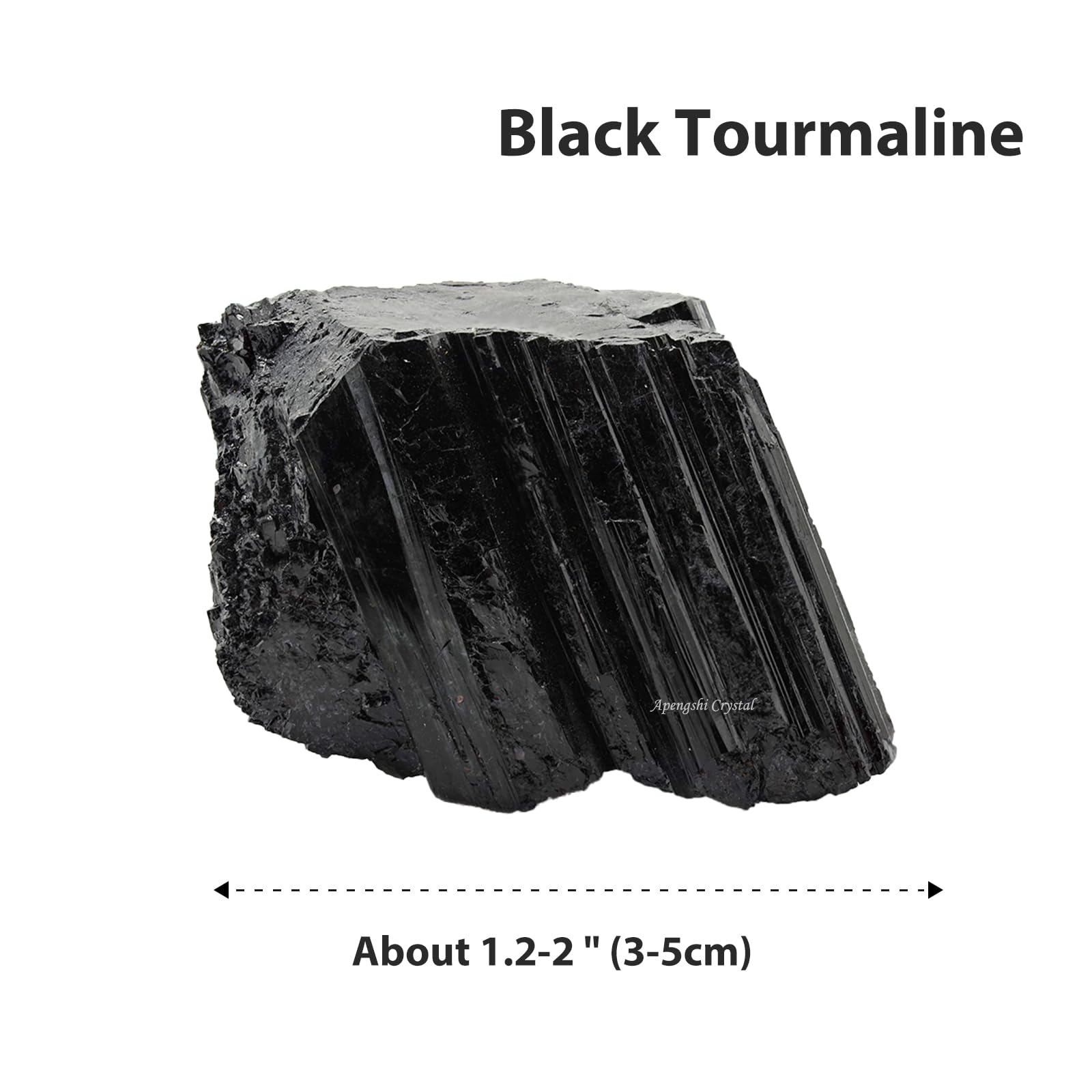 Pierre brute noire Apengshi pour absorber les énergies négatives