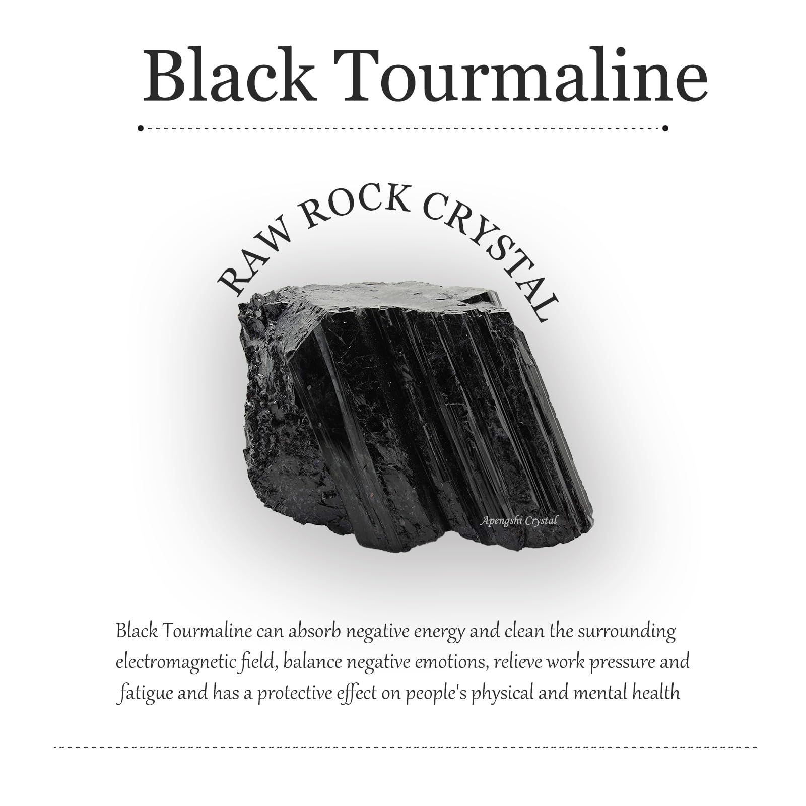Décoration naturelle avec Apengshi Tourmaline noire brute près d une fontaine