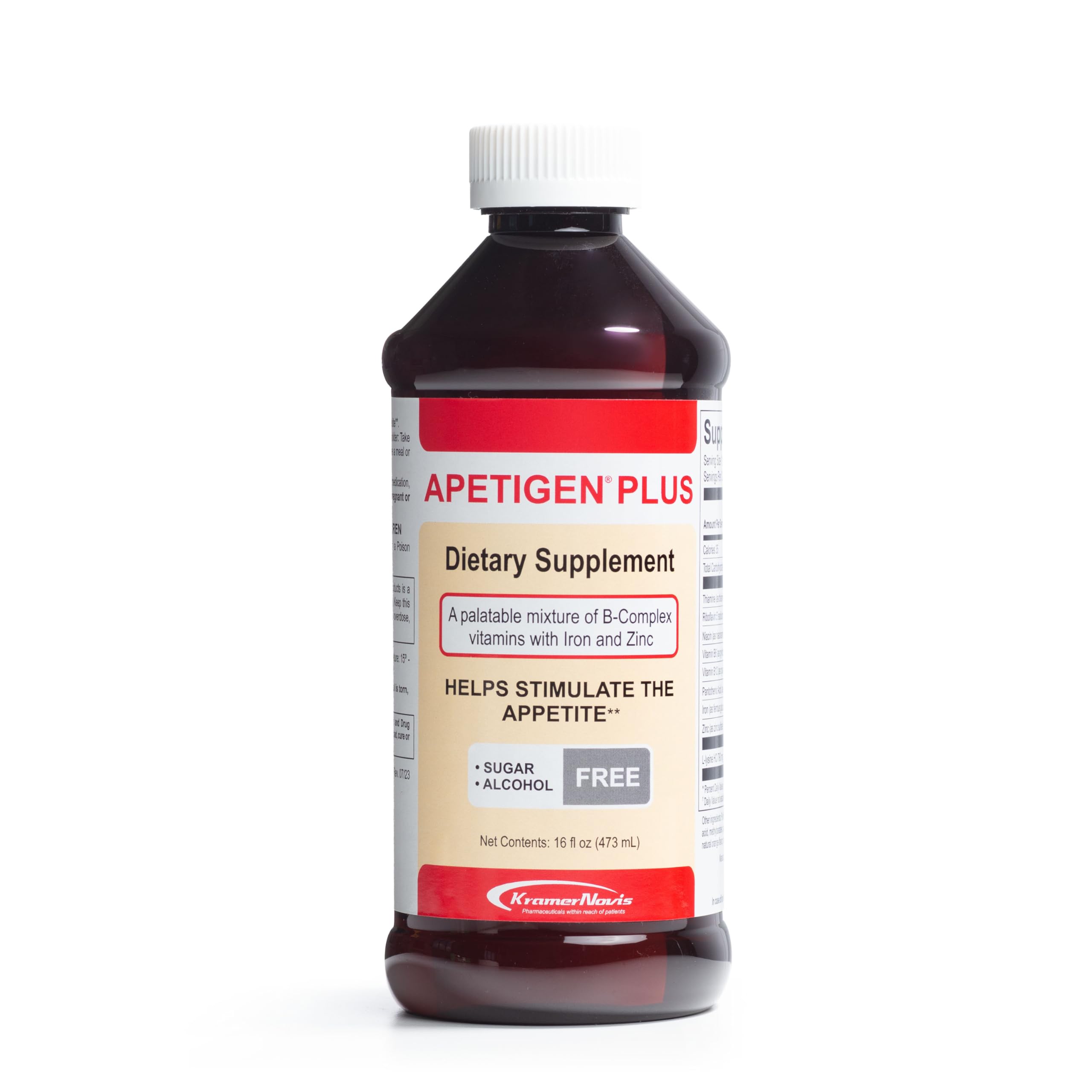 Apetigen Plus bouteille orange prête à soutenir l'appétit et le bien-être.
