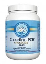 Apex Energetics Clearvite-PCH Chocolat, bouteille, soutien potentiel du métabolisme du sucre.