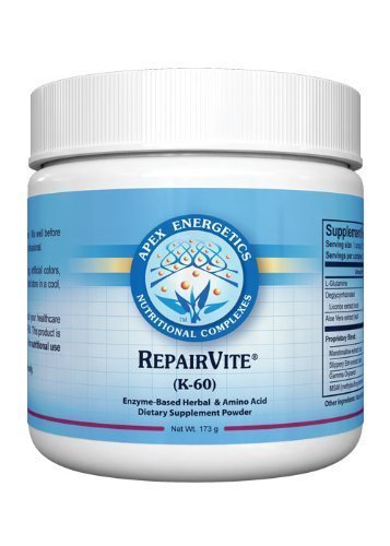 Apex Energetics K-60 RepairVite, bouteille de 173 g, soutien potentiel après l'effort