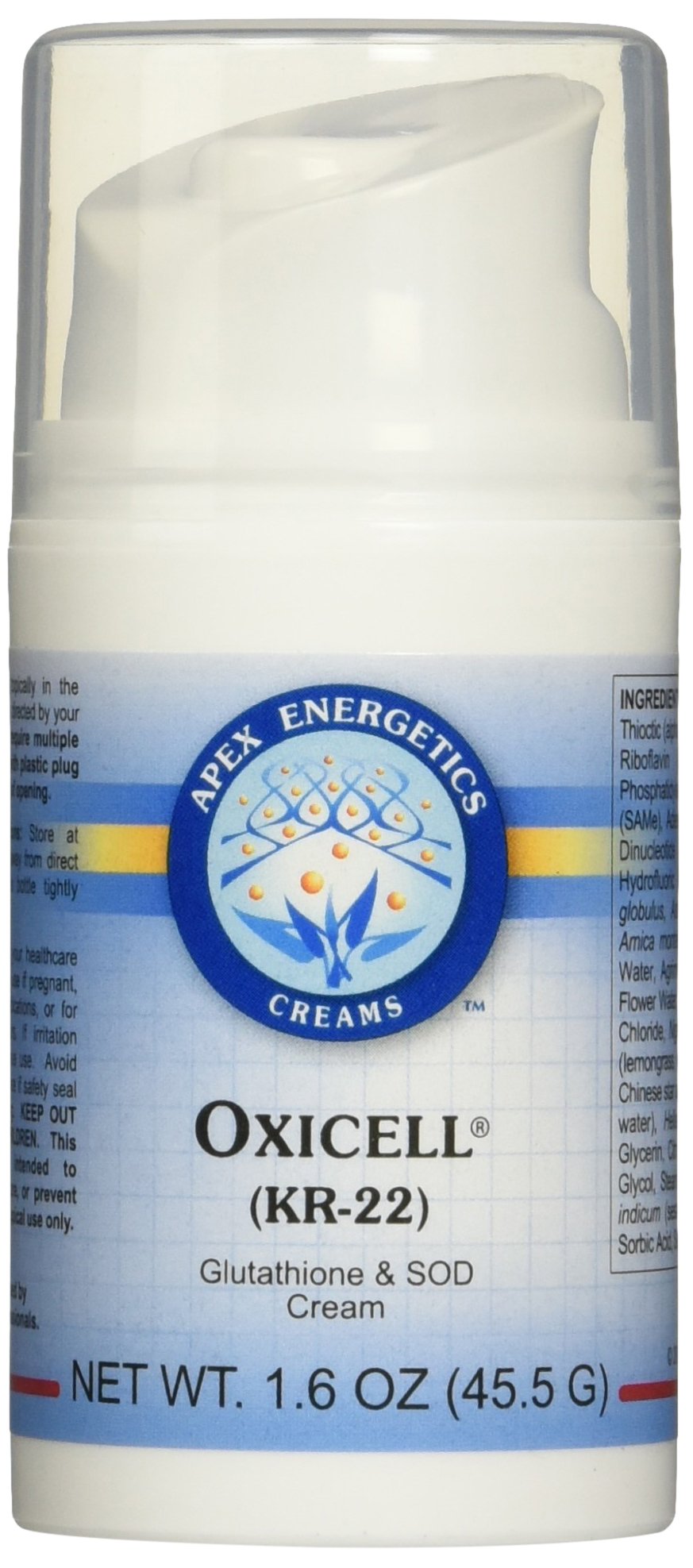 Apex Energetics Oxicell KR-22 – crème visage pour application quotidienne et soutien cutané