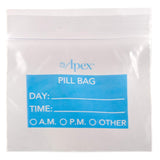 Ensemble Apex 50 pochettes pour medicaments, organisation en déplacement.