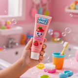 Bubbly Smile: tube sans fuite pour éviter les dégâts dans la salle de bains.