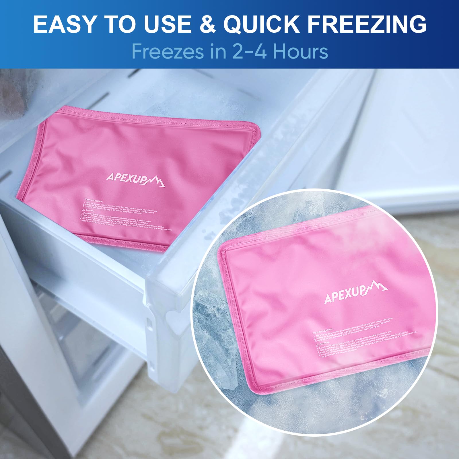 APEXUP Gel Glace Dos – adaptation aux courbes et soulagement.