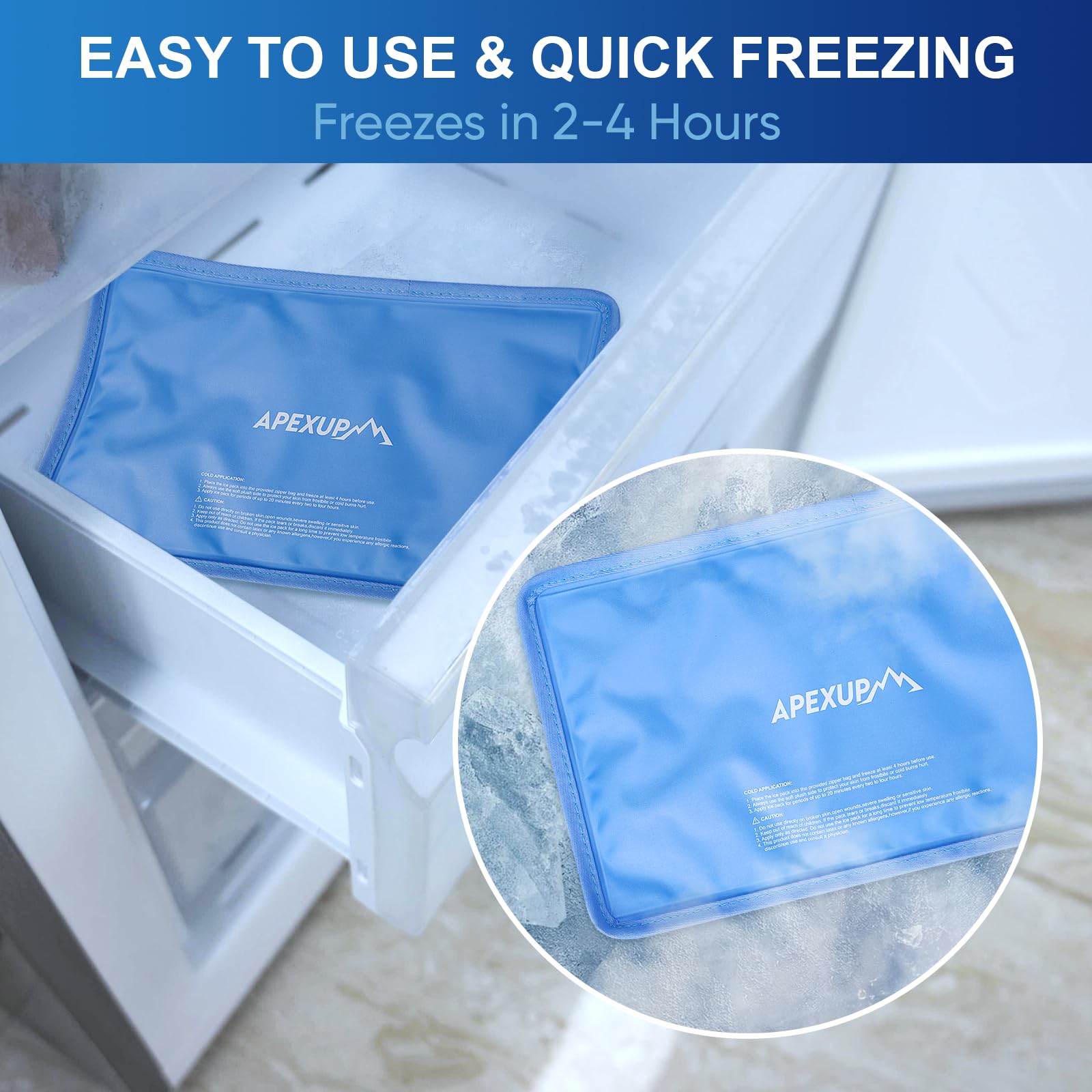 APEXUP pack gel glace dos : soutien musculaire et confort au repos