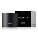 Bougie APOTHEKE 3 mèches Charbon, parfum durable pour salon