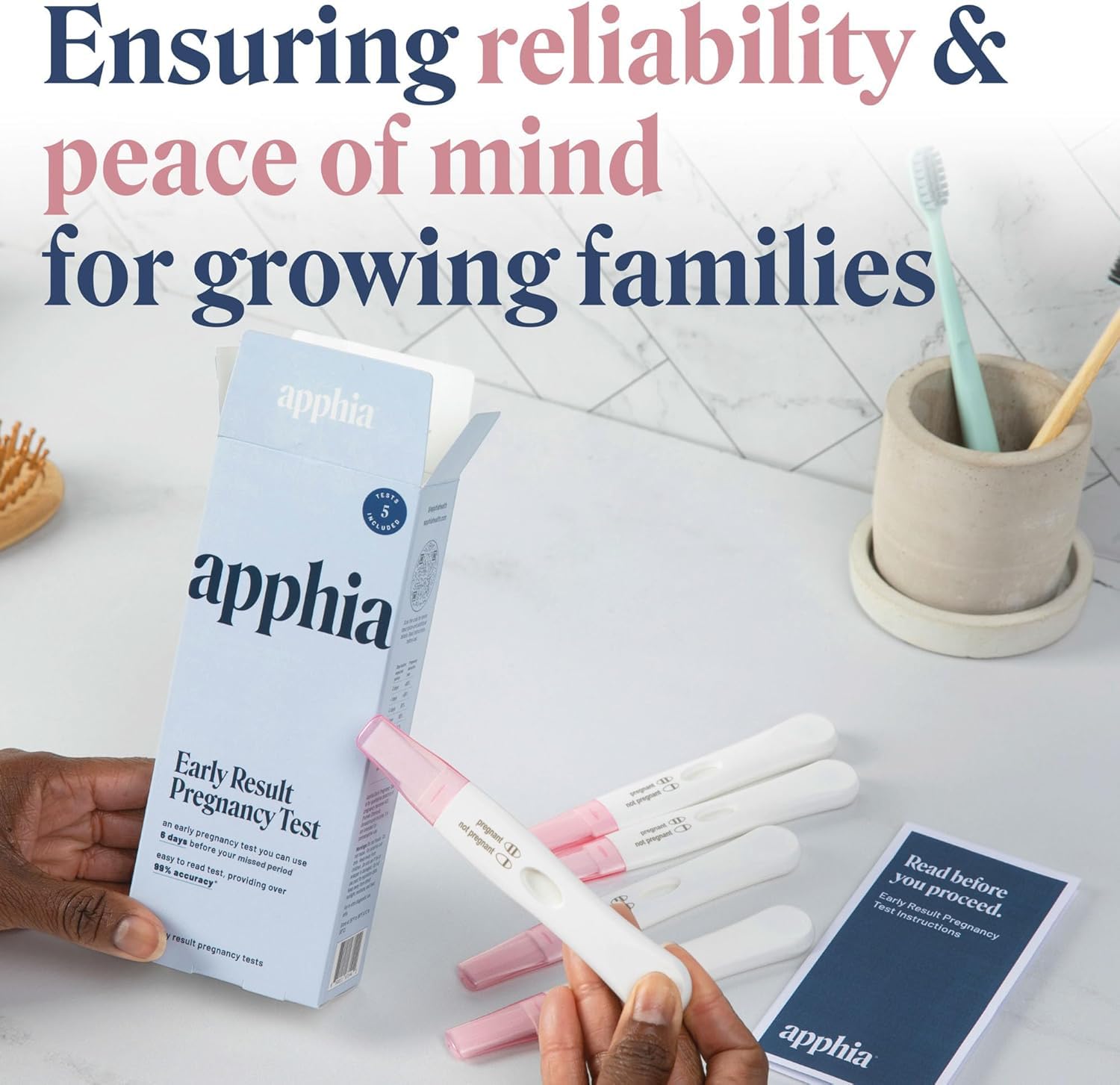 Apphia pack de 5 tests, solution pratique pour la maison.
