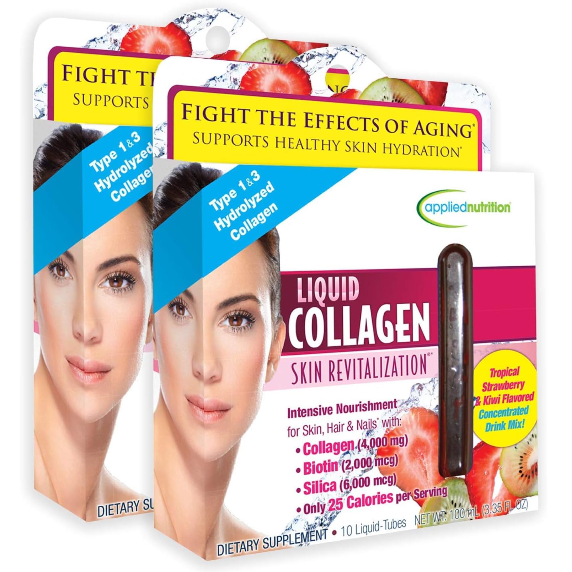 Applied Nutrition Collagène liquide, soin peau hydratant en tube