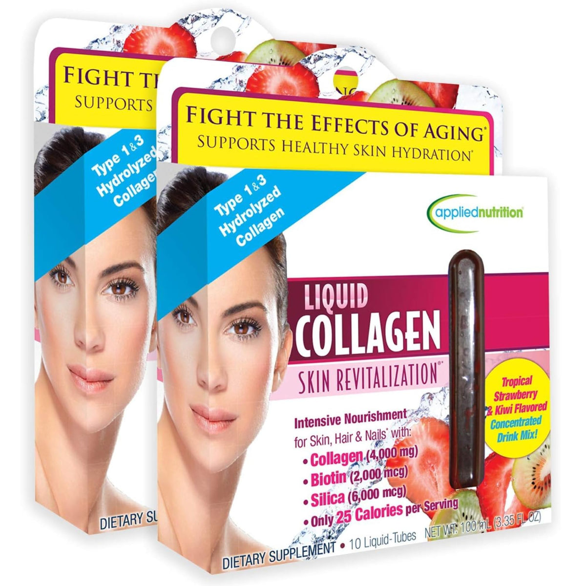 Applied Nutrition Collagène liquide, soin peau hydratant en tube