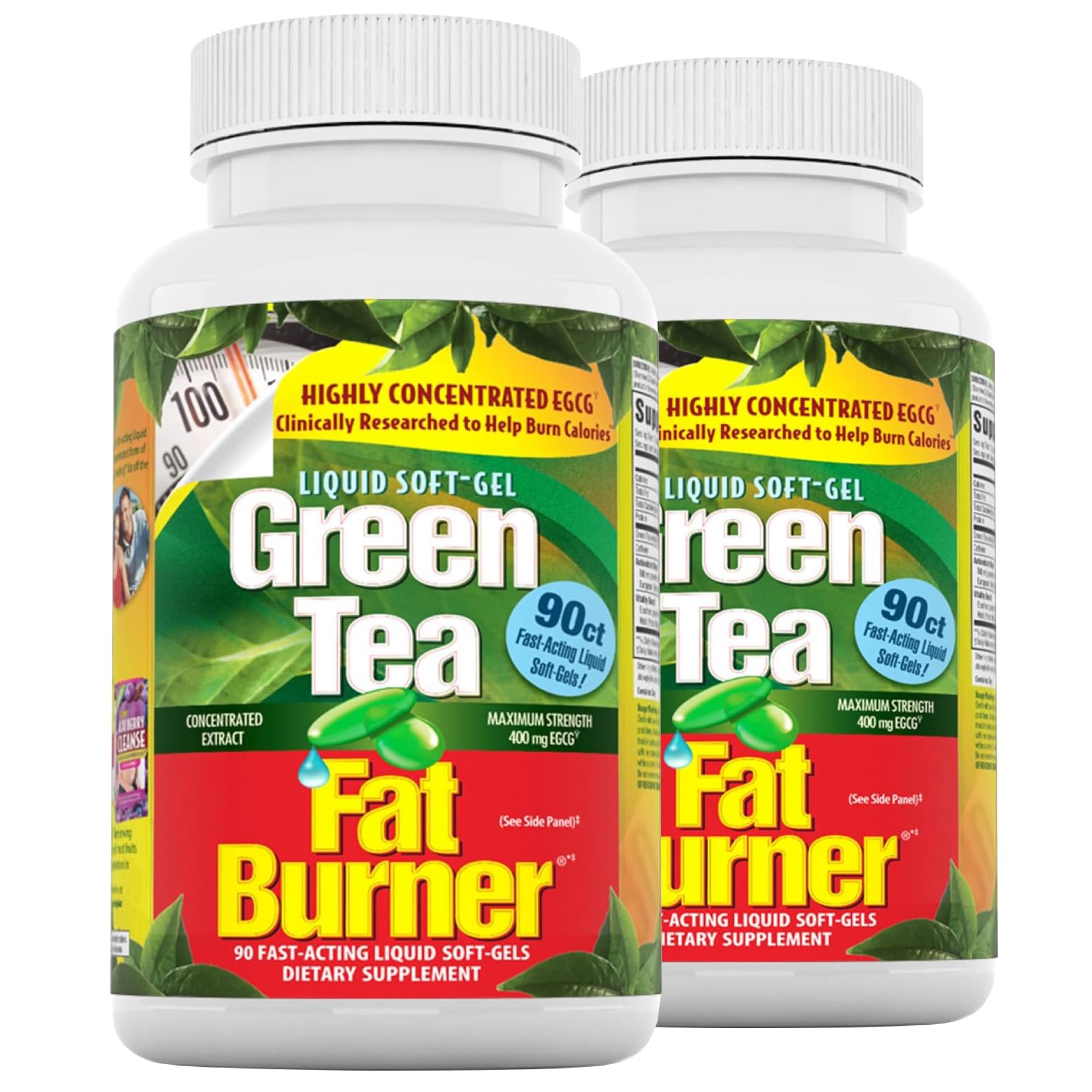 Applied Nutrition Green Tea Fat Burner : bouteille de gélules liquides prête à l’emploi.