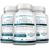 Approved Science B Complex – bouteille, soutien énergie durable au quotidien.
