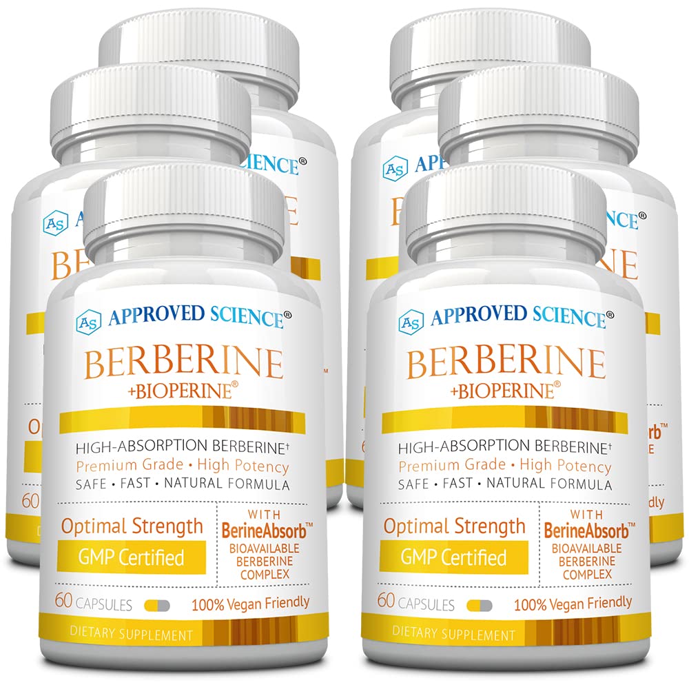 Approved Science Berberine 1000mg — bouteille montrant une dose pratique au quotidien
