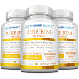 Approved Science Berberine 1000mg, bouteille: soutien à la routine quotidienne.
