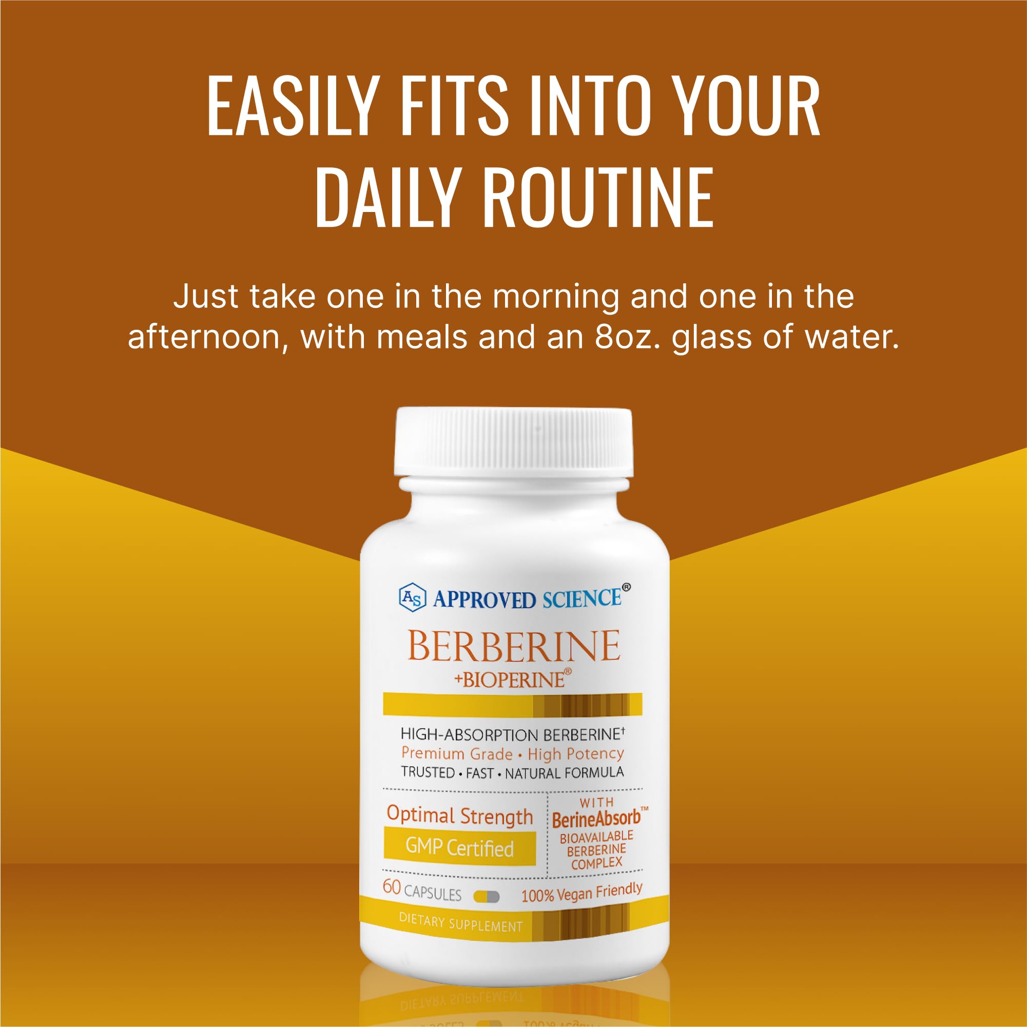 Approved Science Berberine 1000mg — dose claire pour une routine quotidienne simple