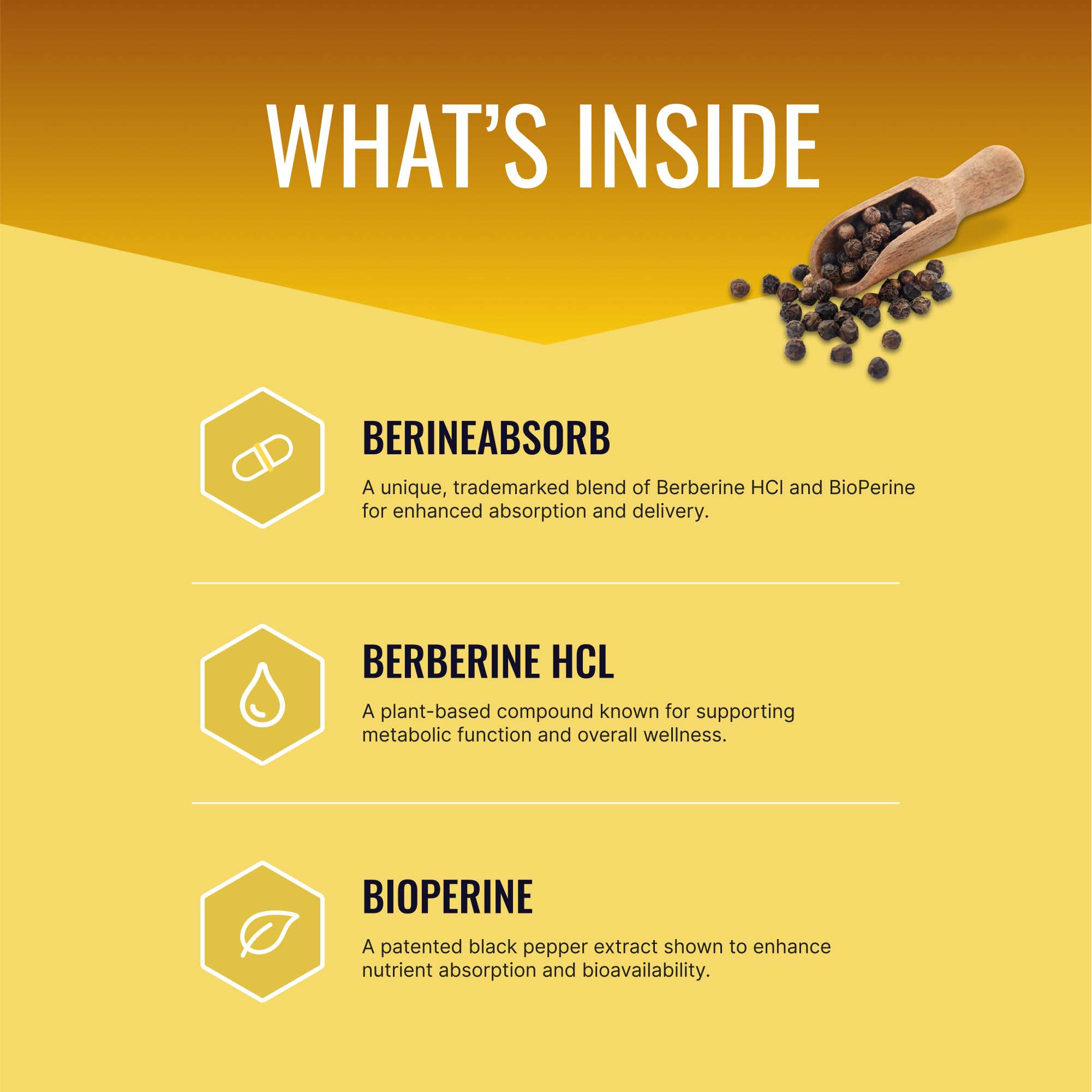 Approved Science Berberine 1000mg, étiquette: informations claires et lisibles.