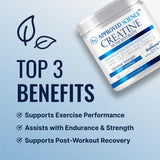 Approved Science Creatine Monohydrate – BioPerine intégré pour absorption améliorée.