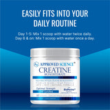 Approved Science Creatine Monohydrate – compatible végan et sans OGM.