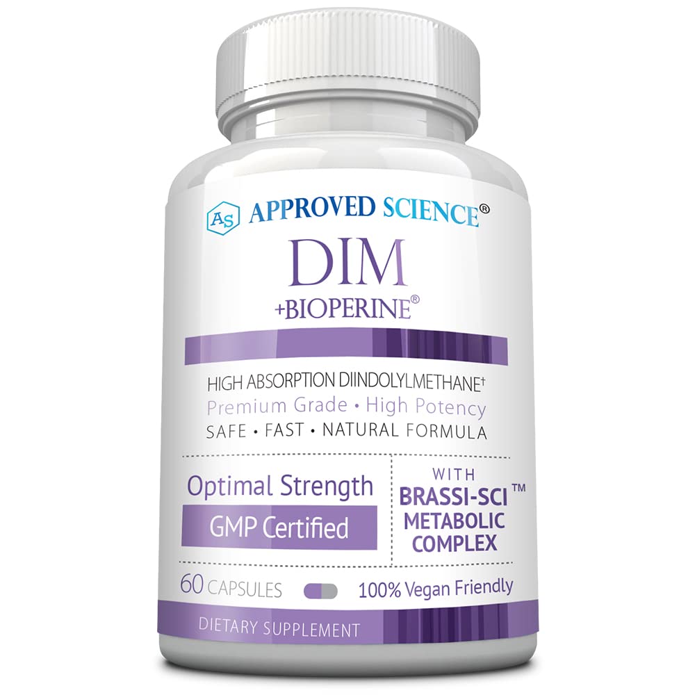 Approved Science DIM: bouteille de 60 capsules, soutien potentiel au métabolisme des œstrogènes