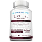 Approved Science Liversyl, bouteille chardon-marie pour une routine bien-être quotidienne.