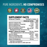 Approved Science Methylated B Complex – contrôle qualité et logo GMP sur l'étiquette