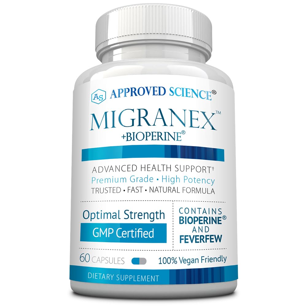 Migranex d'Approved Science: bouteille de capsules pour le confort quotidien et le bien-être général
