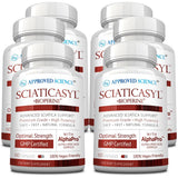 Approved Science Sciaticasyl – bouteille-capsules-360 pour le soutien nerveux potentiel.