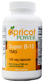 Apricot Power Super B-15, bouteille pangamique: soutien potentiel à l'énergie au quotidien.