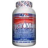 HydroMax APS Nutrition – comprimés au premier plan, favorisant hydratation musculaire et pompe visible.