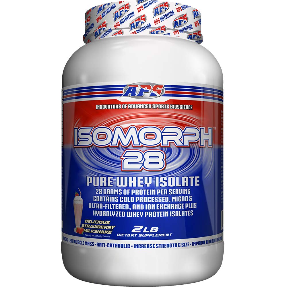IsoMorph 28 en poudre protéine, APS Nutrition, favorise récupération après l'effort.