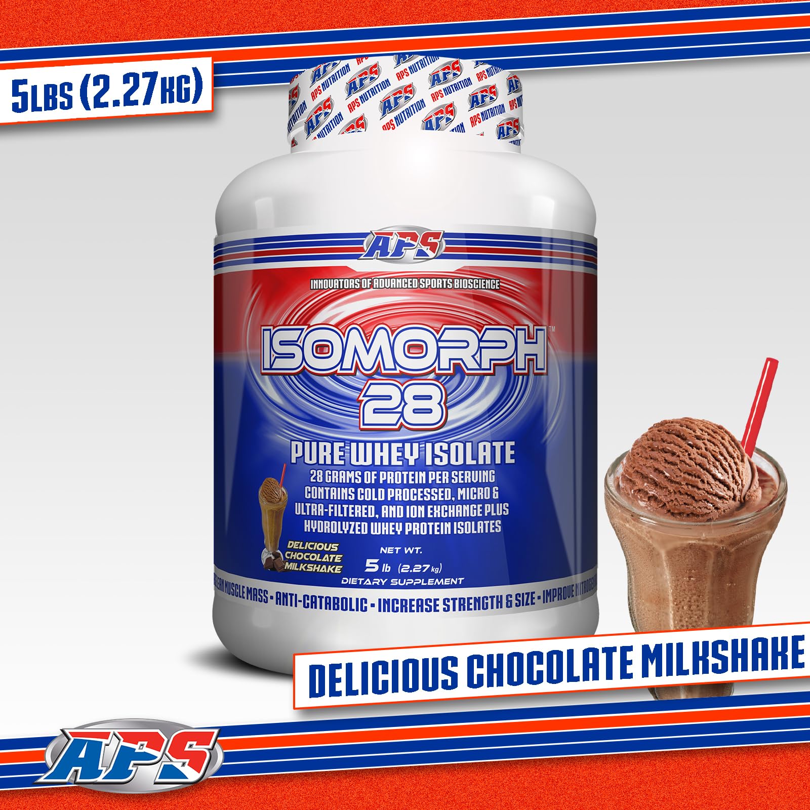 Cuillere-mesure-dose IsoMorph 28 incluse, pratique pour mesurer une portion.