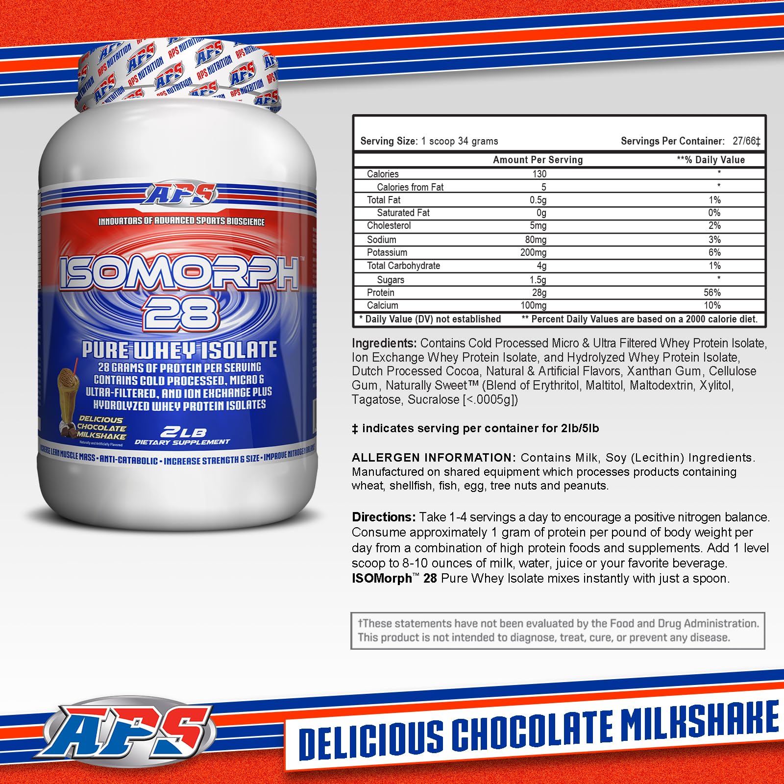 IsoMorph 28 doseur: dosage précis pour un apport protéique simple.