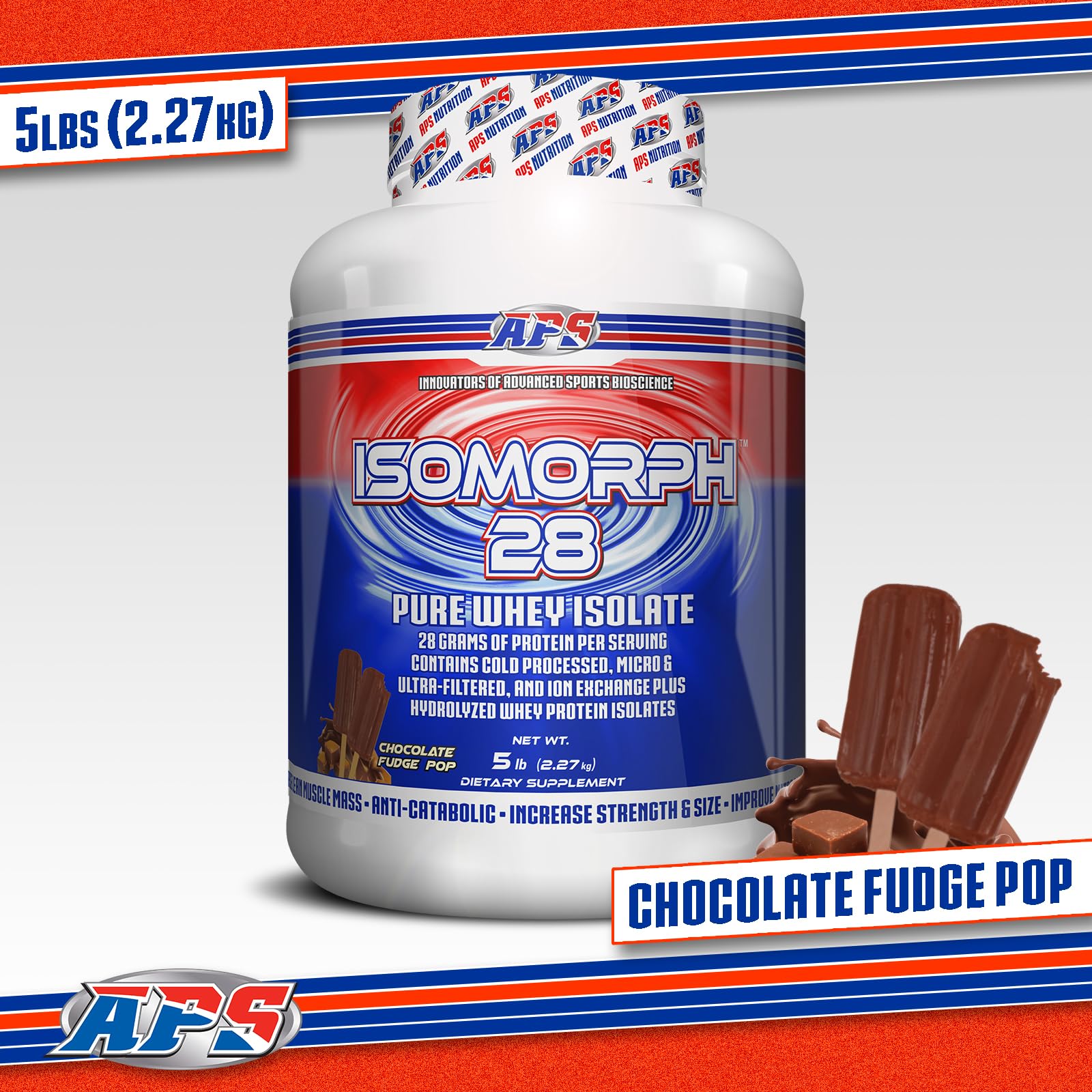 APS Nutrition Isomorph 28, goût chocolat fudge pop, plaisir à chaque gorgée