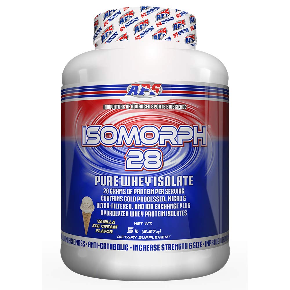 APS Nutrition Isomorph 28 poudre proteine vanille glace soutien musculaire potentiel