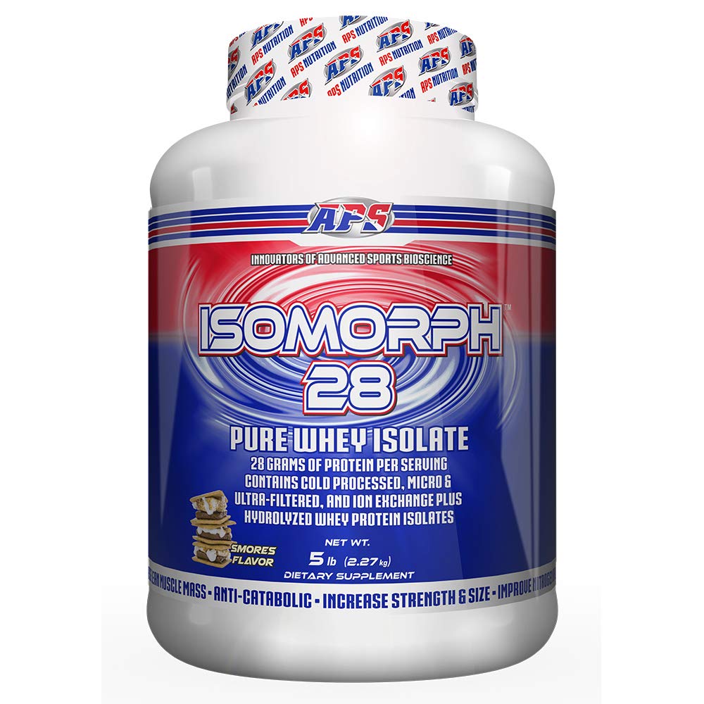 APS Nutrition Isomorph 28: versement de poudre prêt à mélanger pour shake protéiné.