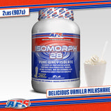 IsoMorph28 etiquette certifie BPF APS Nutrition, pureté et fraîcheur.
