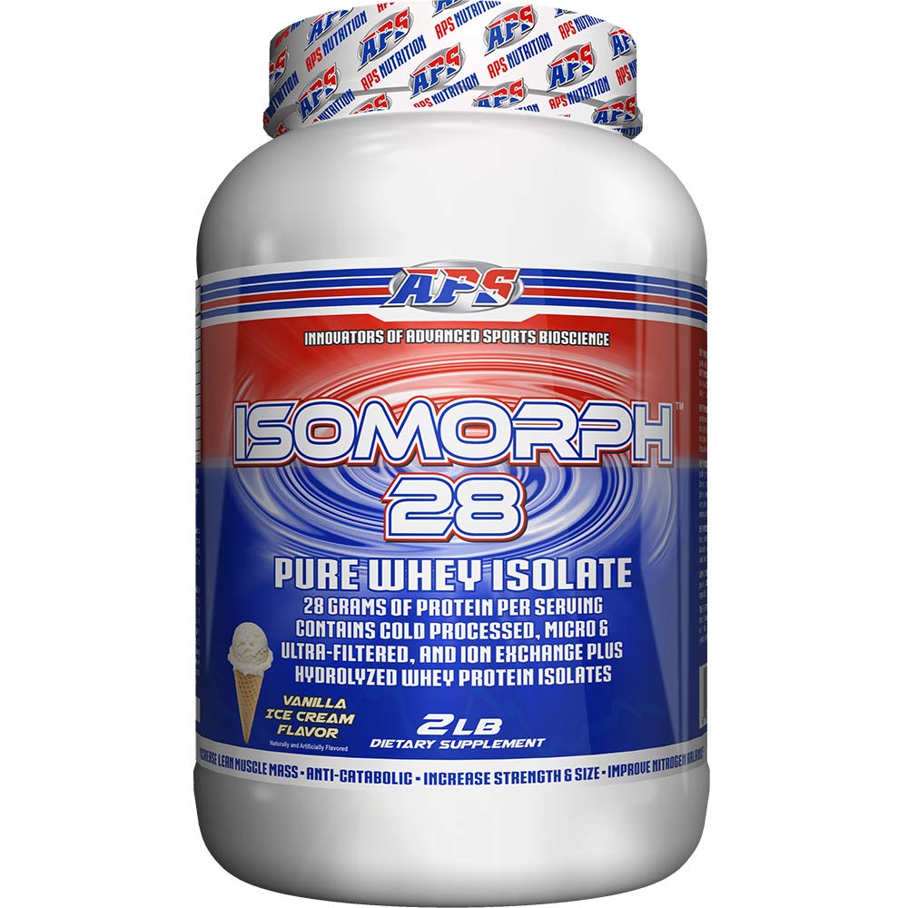 IsoMorph 28 d'Aps Nutrition – poudre whey isolée, absorption rapide et pureté élevée.