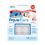Ensemble Aqua Ears de 18 bouchons pour toute la famille et plusieurs usages.