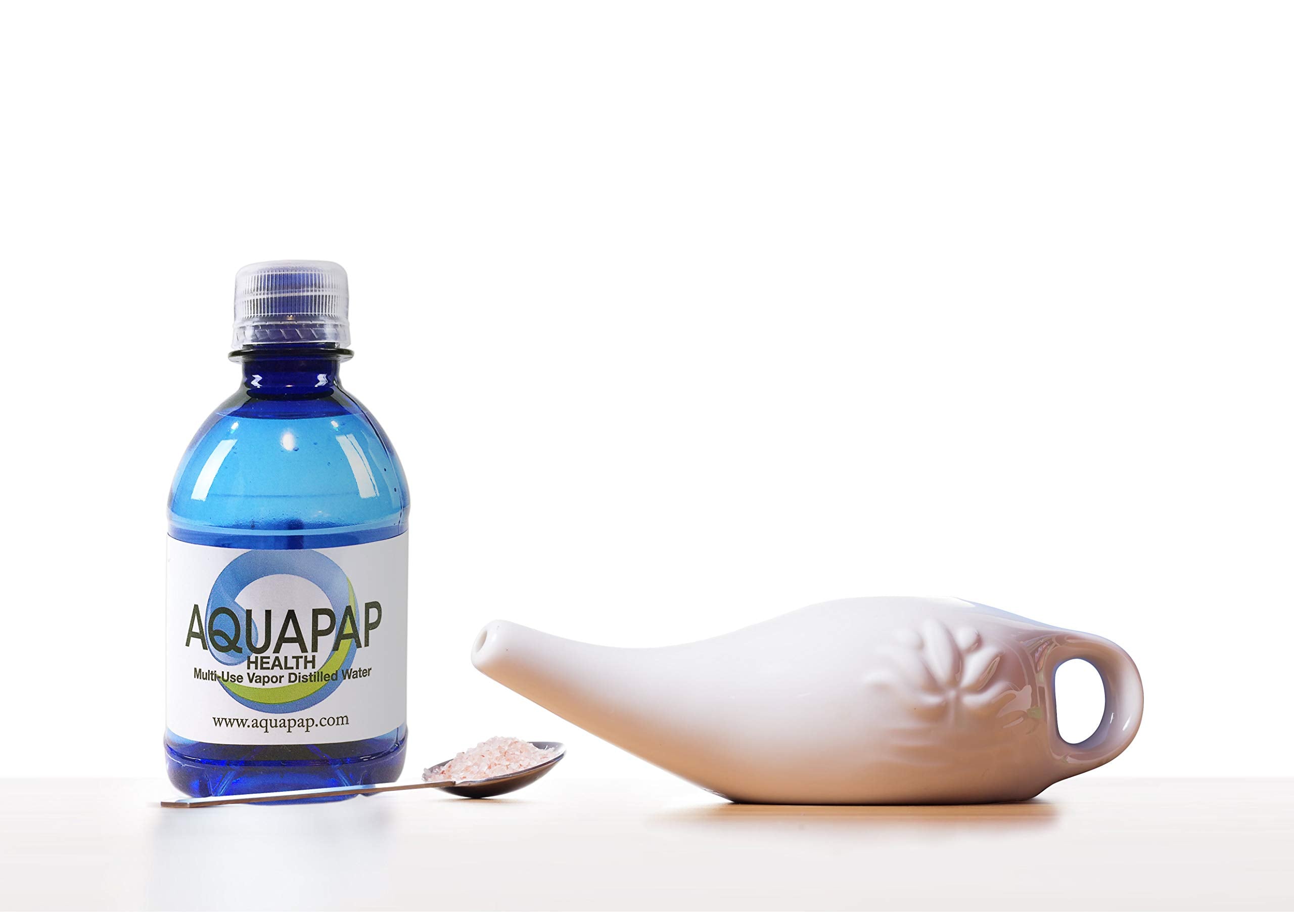 Aquapap prêt à l’emploi pour rinçage nasal lors de voyages et déplacements.