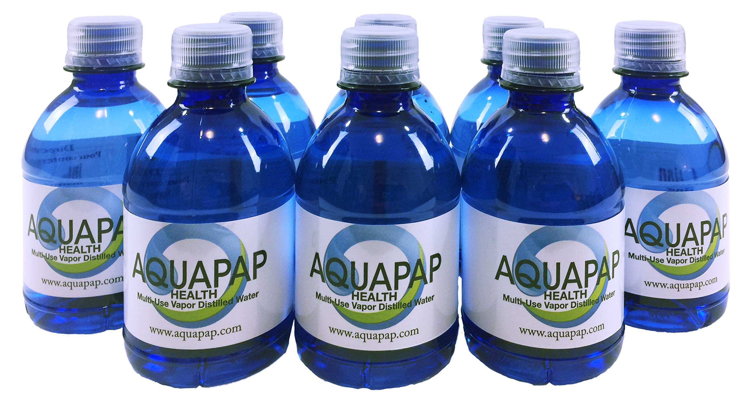 Pack Aquapap de 8 bouteilles, idéal pour rinçage nasal en déplacement.