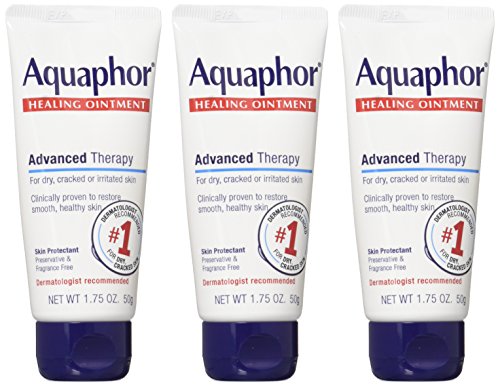 Emballage triple Aquaphor, pratique pour usage quotidien.