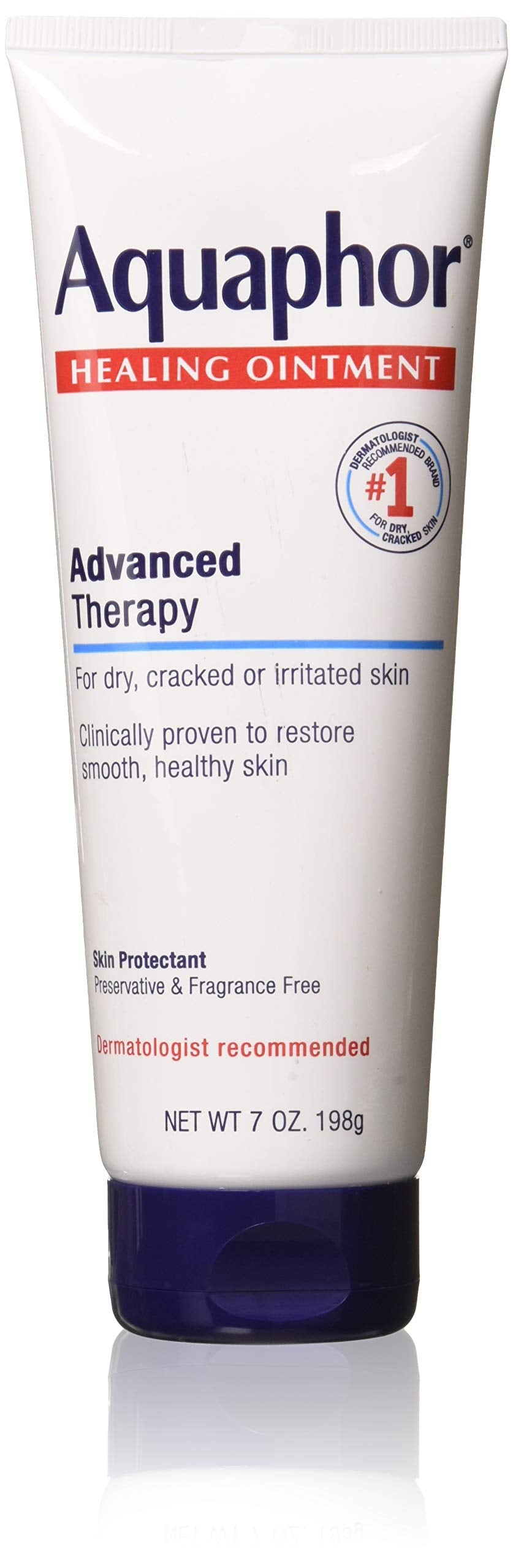 Onguent Aquaphor en bouteille, protège peau sensible et apaise irritations mineures.