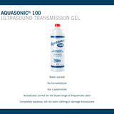 Utilisation dans une échographie avec Aquasonic 100, transfert fluide du transducteur